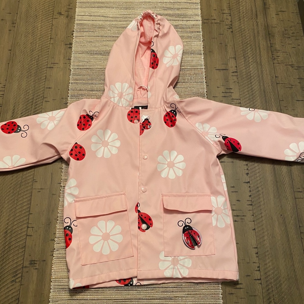 Foxfire for Kids Ladybug raincoat 2T